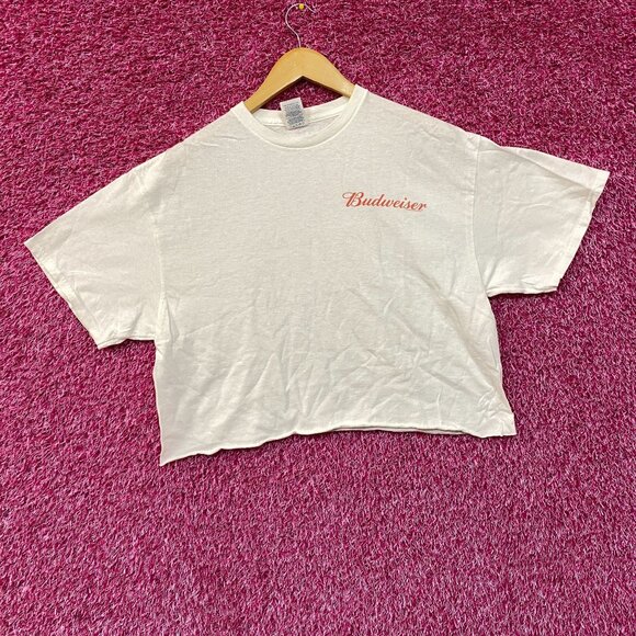 World Renowned Budweiser King Of Beers Crop Top Promo T-Shirt Large - Picture 2 of 6